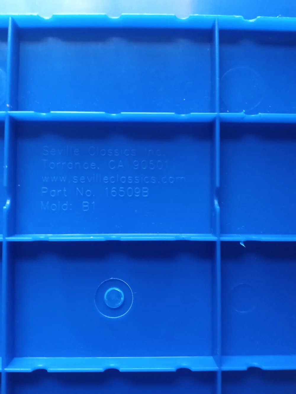 Blue Seville Classics Large Storage Bin - Great For Lego Toys Home Organization